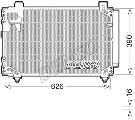 Oro kondicionieriaus radiatorius DENSO DCN50044