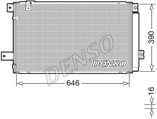 Oro kondicionieriaus radiatorius DENSO DCN50049
