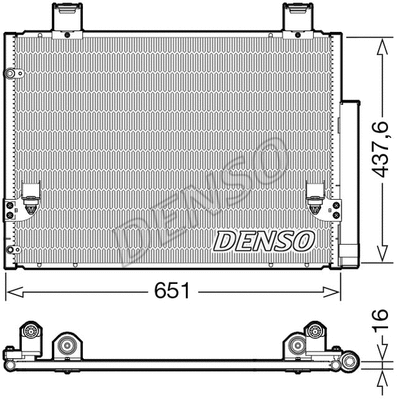 Oro kondicionieriaus radiatorius DENSO DCN50057