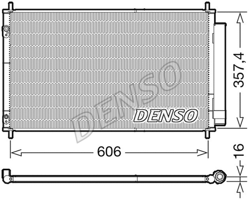 Oro kondicionieriaus radiatorius DENSO DCN50058