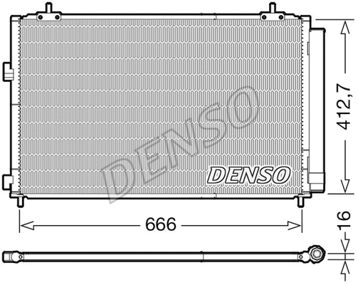 Oro kondicionieriaus radiatorius DENSO DCN50059