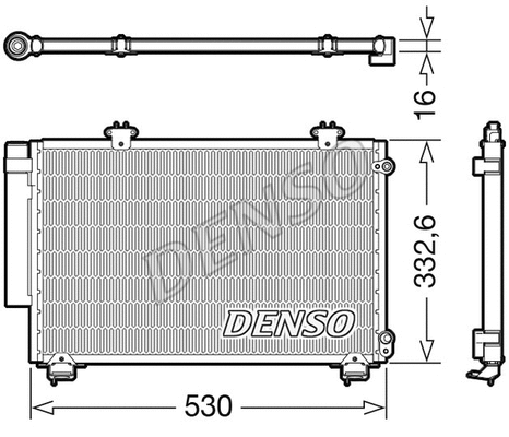 Oro kondicionieriaus radiatorius DENSO DCN50060