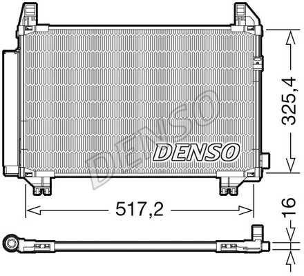 Oro kondicionieriaus radiatorius DENSO DCN50107
