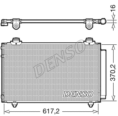 Oro kondicionieriaus radiatorius DENSO DCN50112