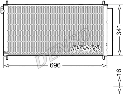 Oro kondicionieriaus radiatorius DENSO DCN50121