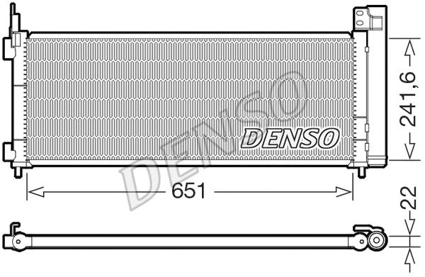 Oro kondicionieriaus radiatorius DENSO DCN50123