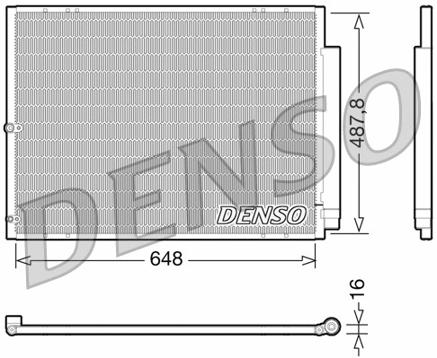Oro kondicionieriaus radiatorius DENSO DCN51001