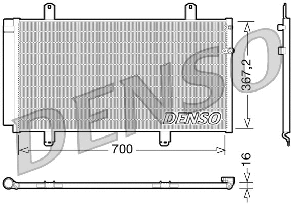 Oro kondicionieriaus radiatorius DENSO DCN51004