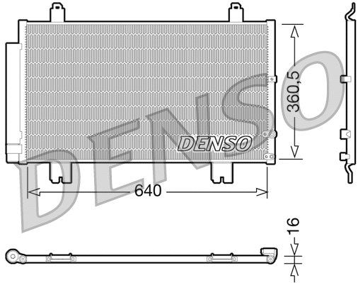 Oro kondicionieriaus radiatorius DENSO DCN51005