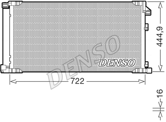 Oro kondicionieriaus radiatorius DENSO DCN51019
