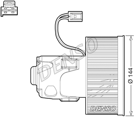 Vidaus putiklis DENSO DEA05008