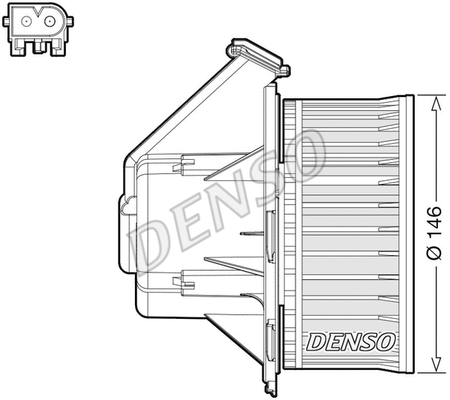 Vidaus putiklis DENSO DEA17032