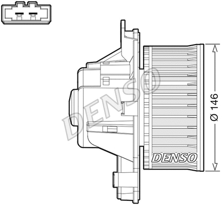 Vidaus putiklis DENSO DEA21014