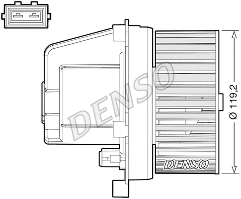 Vidaus putiklis DENSO DEA33003