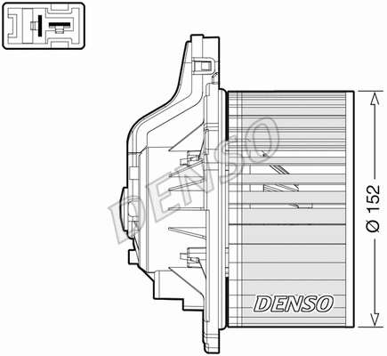Vidaus putiklis DENSO DEA41015