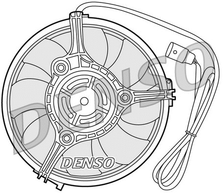 Radiatoriaus ventiliatorius DENSO DER02001