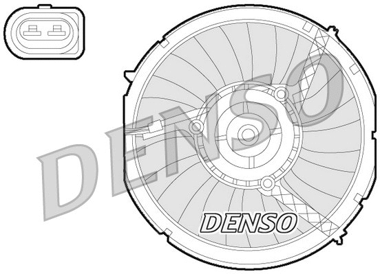 Radiatoriaus ventiliatorius DENSO DER02003