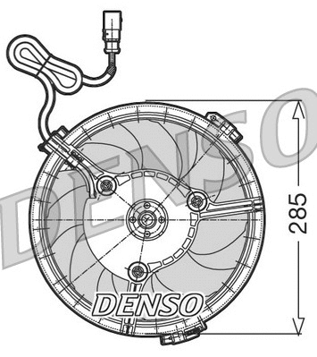 Radiatoriaus ventiliatorius DENSO DER02005