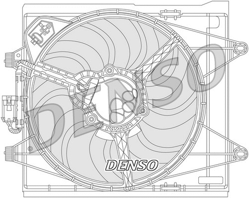 Radiatoriaus ventiliatorius DENSO DER09051