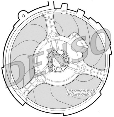 Radiatoriaus ventiliatorius DENSO DER09060