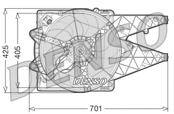 Radiatoriaus ventiliatorius DENSO DER09100