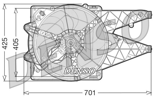 Radiatoriaus ventiliatorius DENSO DER09101