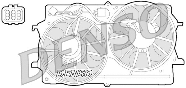 Radiatoriaus ventiliatorius DENSO DER10007