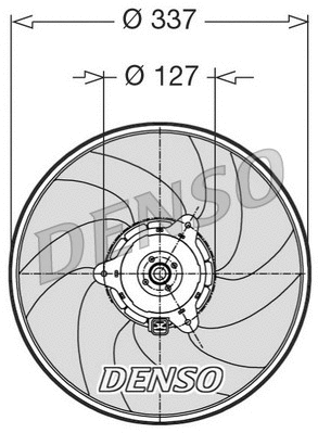Radiatoriaus ventiliatorius DENSO DER21002