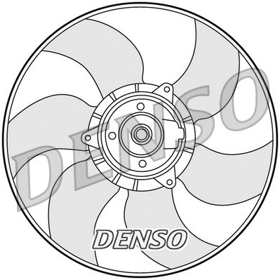 Radiatoriaus ventiliatorius DENSO DER23001