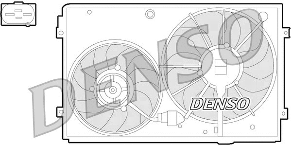 Radiatoriaus ventiliatorius DENSO DER32011