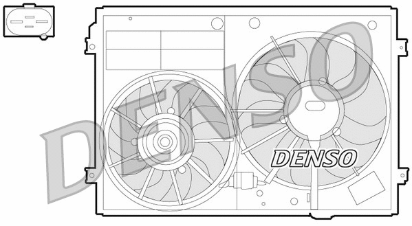 Radiatoriaus ventiliatorius DENSO DER32012