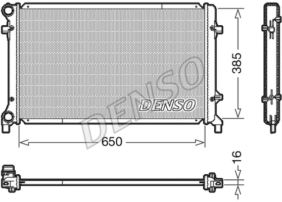 Variklio aušinimo radiatorius DENSO DRM02014