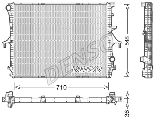 Variklio aušinimo radiatorius DENSO DRM02026