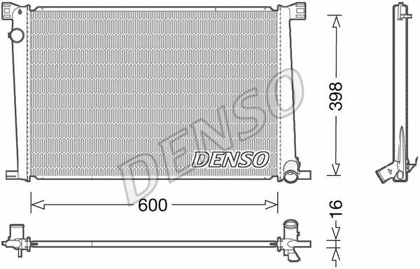 Variklio aušinimo radiatorius DENSO DRM05007