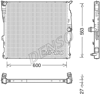 Variklio aušinimo radiatorius DENSO DRM05008