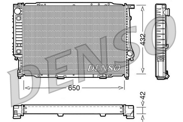 Variklio aušinimo radiatorius DENSO DRM05054