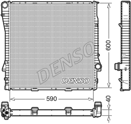 Variklio aušinimo radiatorius DENSO DRM05112