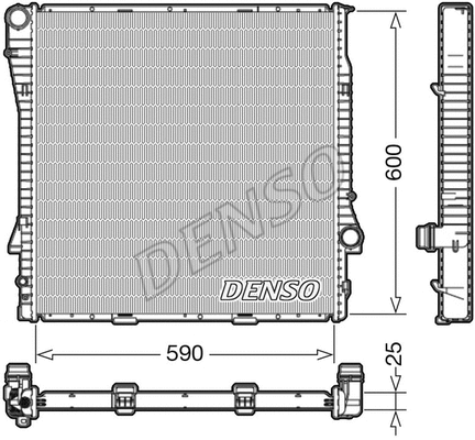 Variklio aušinimo radiatorius DENSO DRM05113