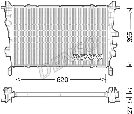 Variklio aušinimo radiatorius DENSO DRM09045