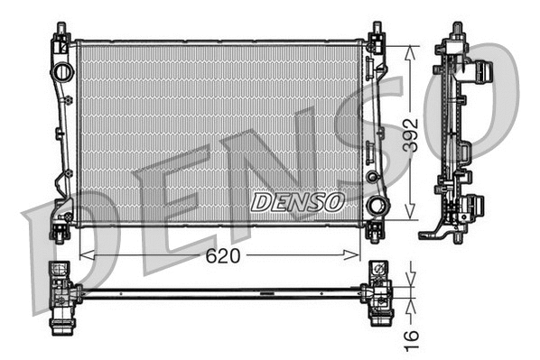 Variklio aušinimo radiatorius DENSO DRM09113