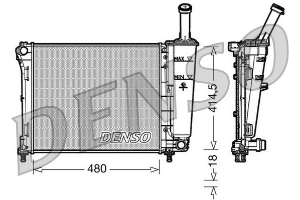 Variklio aušinimo radiatorius DENSO DRM09161