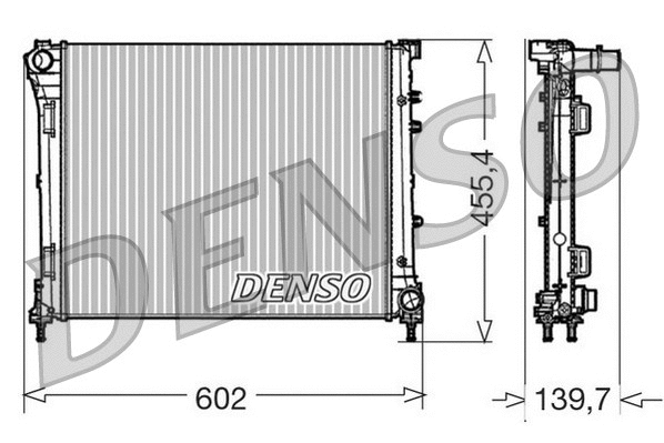 Variklio aušinimo radiatorius DENSO DRM09162