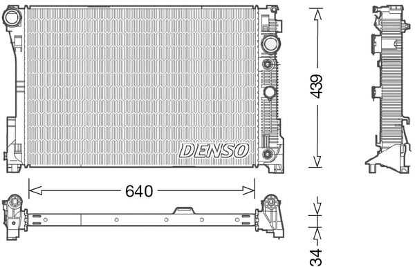 Variklio aušinimo radiatorius DENSO DRM17048