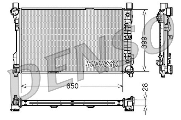 Variklio aušinimo radiatorius DENSO DRM17079