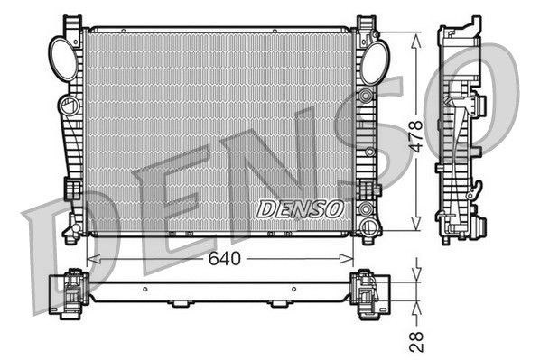 Variklio aušinimo radiatorius DENSO DRM17093