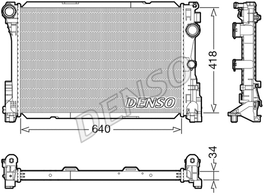 Variklio aušinimo radiatorius DENSO DRM17115