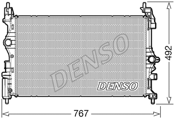 Variklio aušinimo radiatorius DENSO DRM20019
