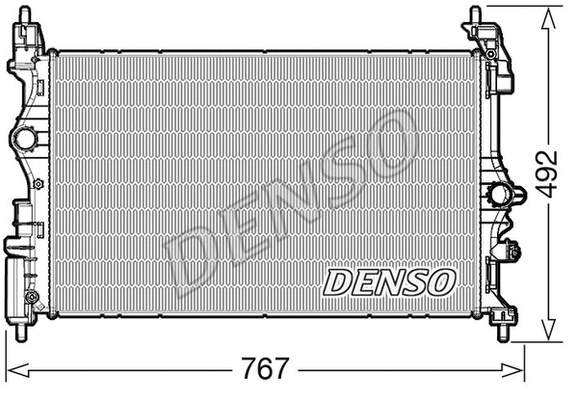 Variklio aušinimo radiatorius DENSO DRM20051