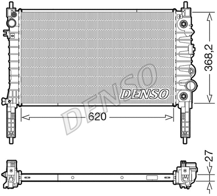 Variklio aušinimo radiatorius DENSO DRM20119