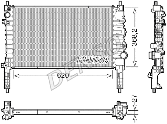 Variklio aušinimo radiatorius DENSO DRM20122